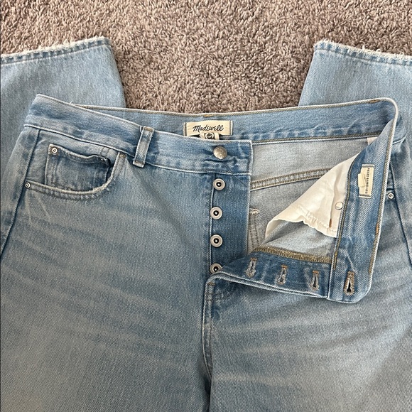 Madewell Petite Pieced Barrel-Leg Jeans - Picture 2 of 3